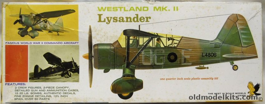 Hawk 1/48 Westland Mk.II Lysander, 563 plastic model kit