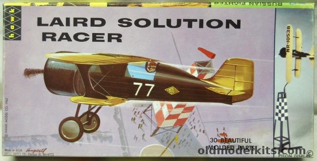 Hawk 1/48 Laird Solution Racer - With Racing Pylon Stand, 628-50 plastic model kit