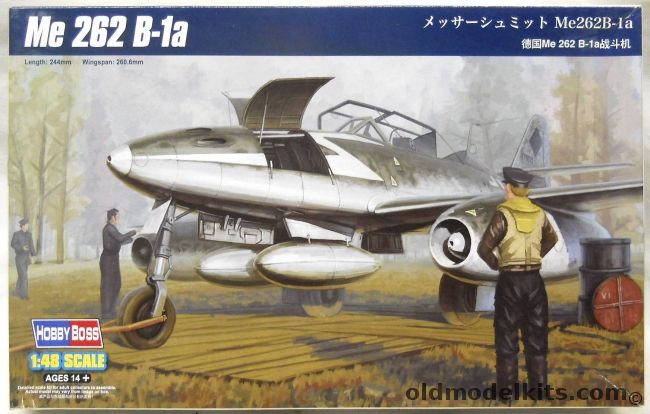 Hobby Boss 1/48 Messerschmitt Me-262 B-1a - (Me262B-1a), 80378 plastic model kit
