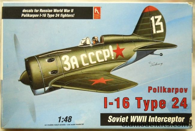 Hobby Craft 1/48 Polikarpov I-16 Type 24, HC1576 plastic model kit