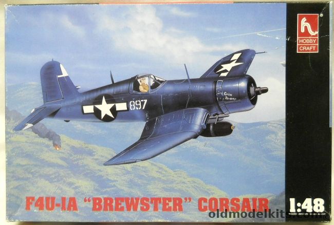 Hobby Craft 1/48 F4U-1A Brewster Bomber - USMC VMF-217 Grim Reaper Guam September 1944 / Same Unit Bayou Baby / VMF-224 Majuro Marshall Islands Sept 1944 - (F4U 1A), HC1526 plastic model kit