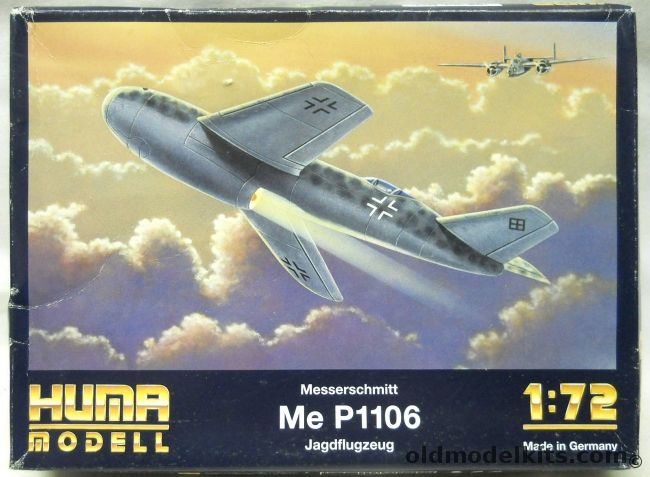 Huma Model 1/72 Messerschmitt Me P1106, 3006 plastic model kit