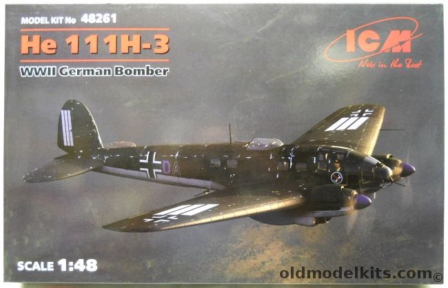 ICM 1/48 He-111 H-3 - (He111H-3), 48261 plastic model kit