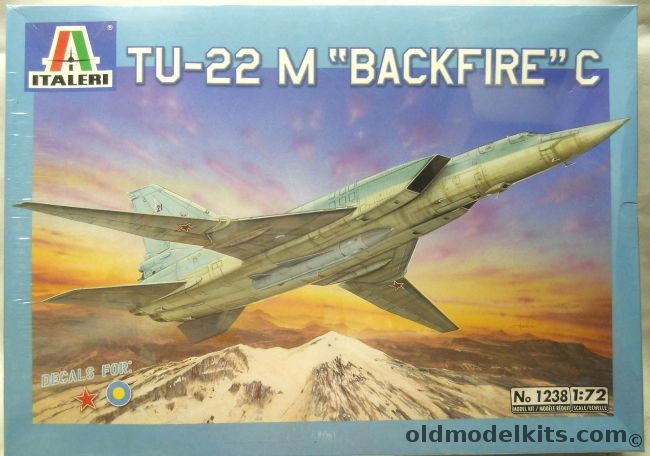 Italeri 1/72 TU-22M Backfire C - (Tu-22 M), 1238 plastic model kit