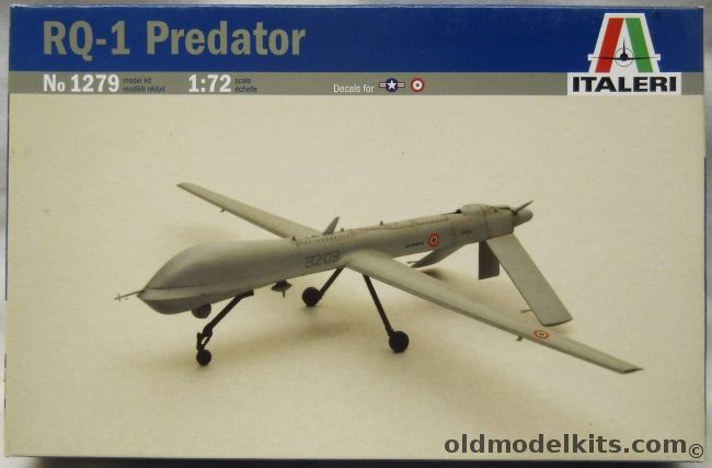 Italeri 1/72 TWO RQ-1 Predator - USAF / Italian Air Force, 1279 plastic model kit