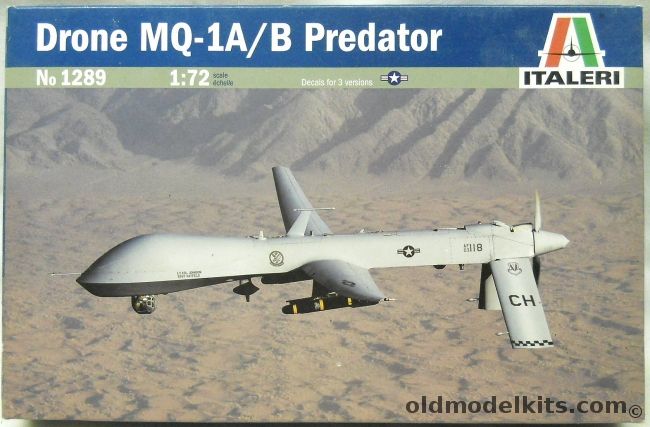 Italeri 1/72 TWO Drone MQ-1A/B Predator - USAF, 1289 plastic model kit