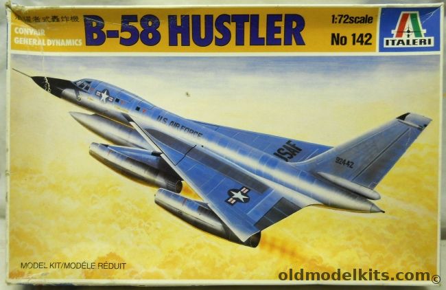 Italeri 1/72 B-58 Hustler, 142 plastic model kit