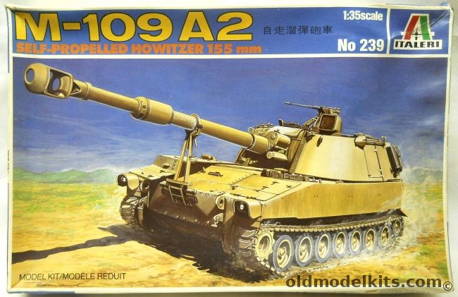 Italeri 1/35 Self-Propelled M109A2 Howitzer - 2/41st Field Artillery US 3rd Infantry Division Germany 1977 or US National Guard 1983, 239 plastic model kit