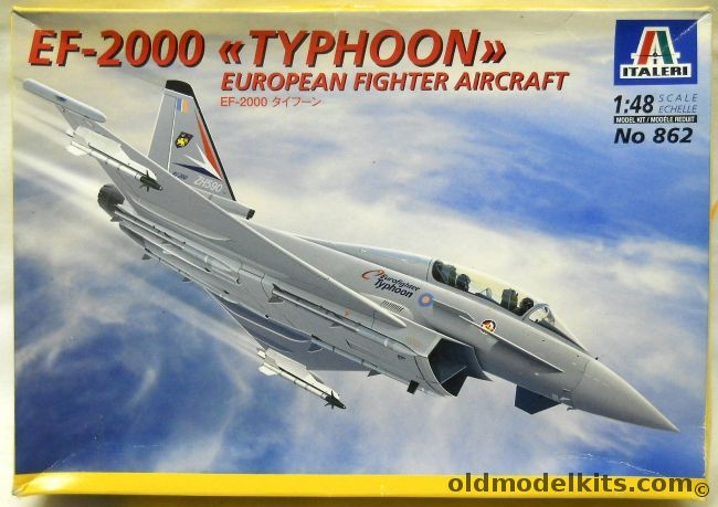 Italeri 1/48 EF-2000 Typhoon EFA Eurofighter - With Two Eduard PE Sets, 862 plastic model kit