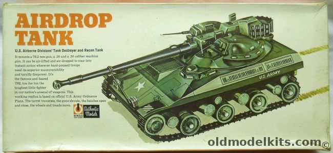 ITC 1/24 Airborne Tank US Army T92 Lightweight Air Drop Weapon - (T-92) - Ringo Issue, C585-200 plastic model kit