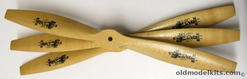 J Zinger Products THREE 14-10 Wood Propellers NOS - JZ - Bagged plastic model kit