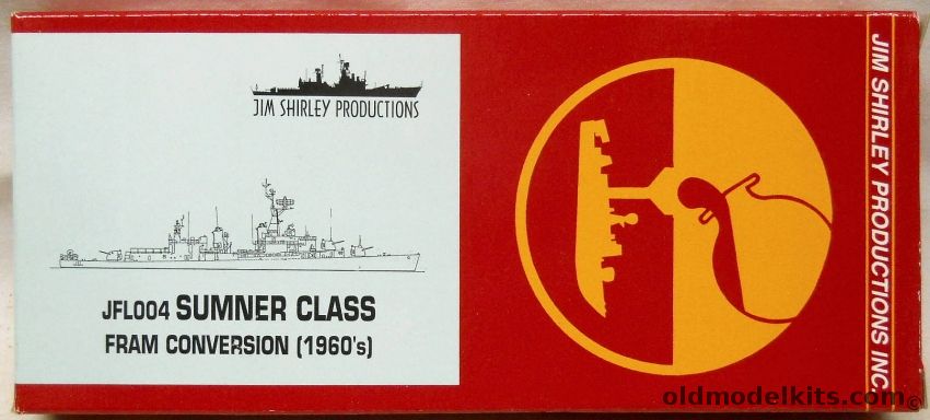 Jim Shirley Productions 1/700 USS Sumner Class FRAM Conversion 1960s, JFL004 plastic model kit
