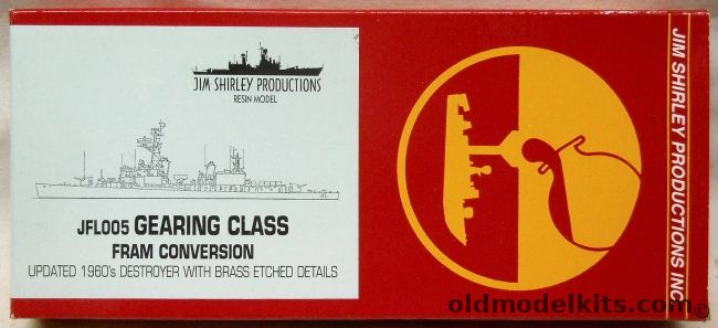 Jim Shirley Productions 1/700 USS Gearing Class FRAM Conversion 1960s, JFL005 plastic model kit