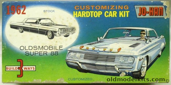 Jo-Han 1/25 1962 Oldsmobile Super 88 Hardtop - Four Door - Stock / Custom / Drag or Track, 4762-139 plastic model kit