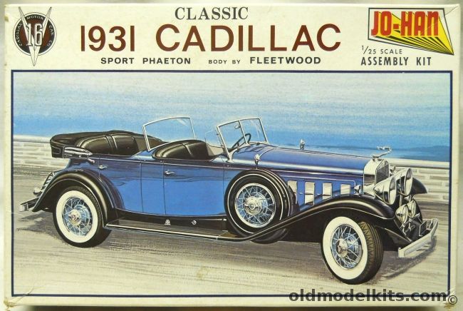 Jo-Han 1/25 1931 Cadillac V-16 Sport Phaeton Fleetwood Body, GC-131 plastic model kit