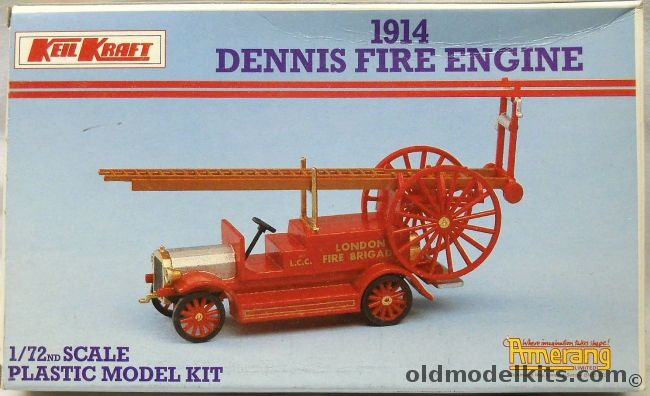 KeilKraft 1/72 1914 Dennis Fire Engine, K311 plastic model kit