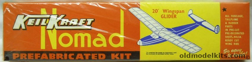 KeilKraft Nomad - 20 Inch Wingspan Hand Launched Glider plastic model kit