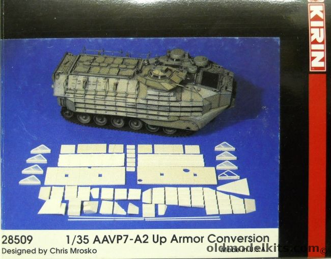 Kirin 1/35 AAVP7-A2 Up Armor Conversion Kit, 28509 plastic model kit