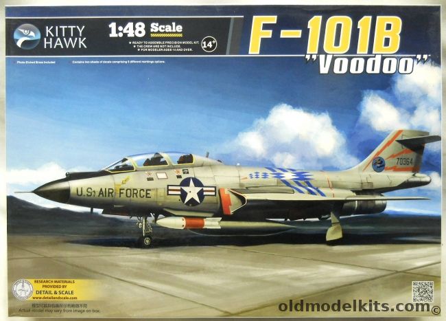 Kitty Hawk 1/48 F-101B Voodoo, KH80114 plastic model kit