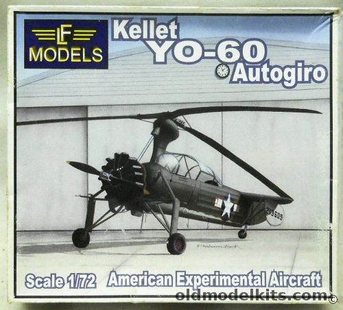 LF Models 1/72 Kellet YO-60 Autogiro - American Experimental Aircraft, 7234 plastic model kit