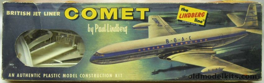 Lindberg Comet BOAC Jet Airliner - Cellovision Issue, 455-49 plastic model kit