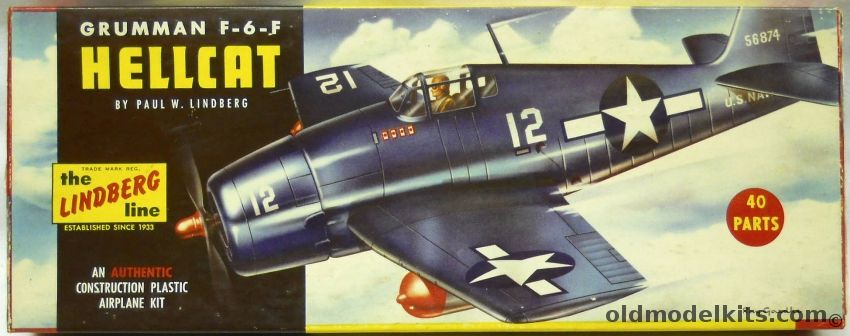 Lindberg 1/48 Grumman F6F Hellcat, 515-98 plastic model kit