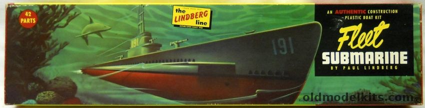 Lindberg 1/240 US Fleet Submarine - (ex Varney), 703-98 plastic model kit
