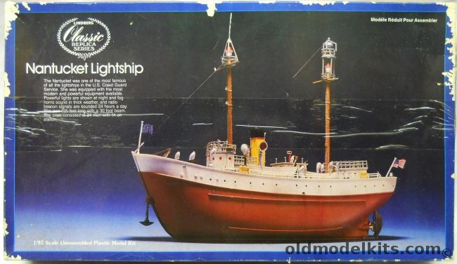 Lindberg 1/95 Nantucket Lightship - (Ex Pyro), 717 plastic model kit