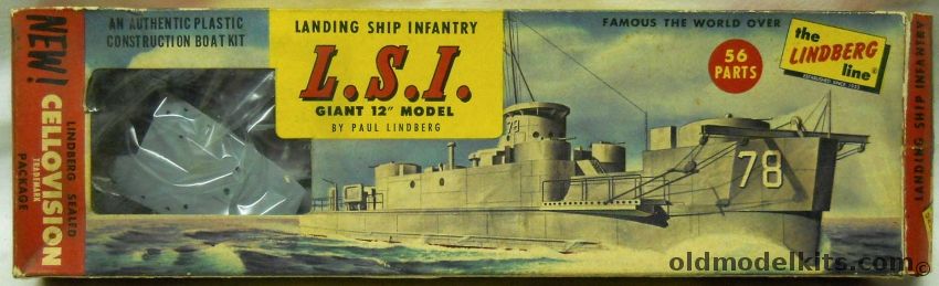 Lindberg 1/150 LSI Landing Ship Infantry, 754-49 plastic model kit