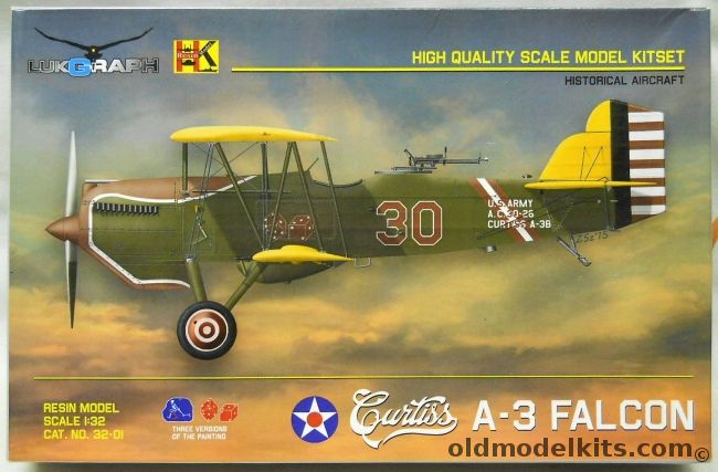 Lukgraph 1/32 Curtiss A-3 Falcon - With Eduard Seatbelts, 32-01 plastic model kit