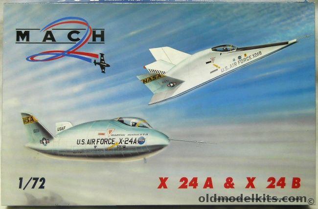 Mach 2 1/72 X-24A and X-24B - US Air Force And NASA, GP026 plastic model kit