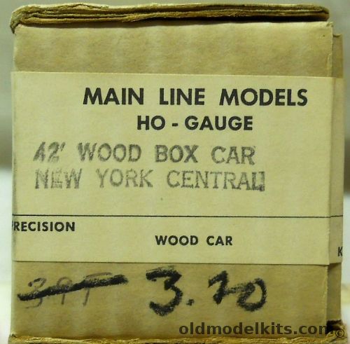 Main Line Models 1/87 42' Wood Box Car - New York Central - HO Craftsman Kit plastic model kit