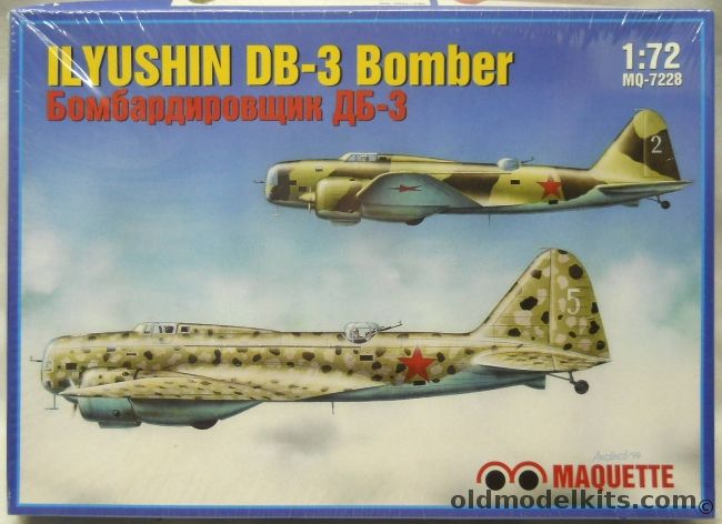 Maquette 1/72 Ilyushin DB-3 Bomber, MQ7228 plastic model kit