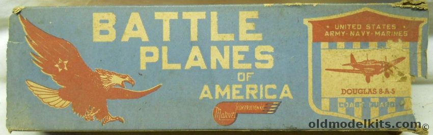 Marvel 1/48 Douglas 8A-5 /  A-33 Attack Bomber - Battle Planes Of America Series - Solid Wood Aircraft plastic model kit