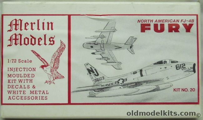 Merlin Models 1/72 North American FJ-4B Fury, 20 plastic model kit