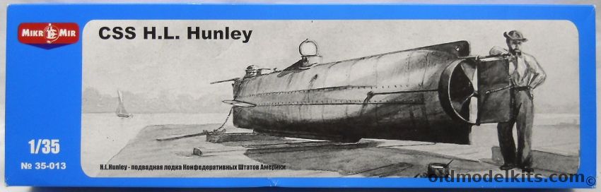 Mirko Mir 1/35 CSS H.L. Hunley - World's First Successful Submarine, 35-013 plastic model kit