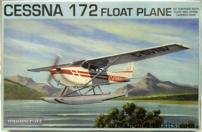 Modelcraft 1/48 Cessna 172 Skyhawk - Seaplane Or Landbased, 48004 plastic model kit