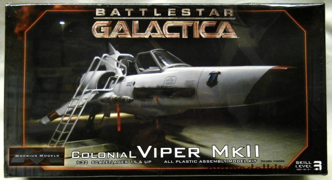 Moebius 1/32 Colonial Viper Mk II From Battlestar Galactica, 912 plastic model kit
