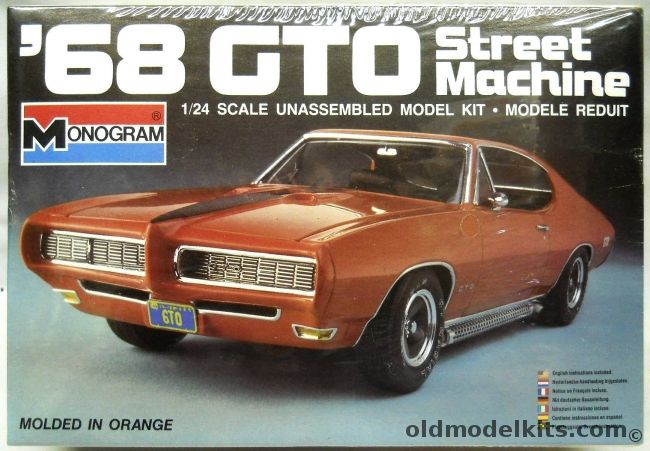 Monogram 1/24 1968 Pontiac GTO Street Machine, 2208 plastic model kit