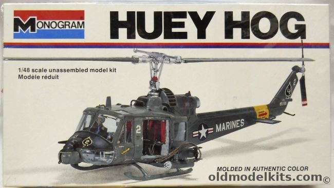 Monogram 1/48 Huey Hog - Bell UH-1C - Marines, 5201 plastic model kit