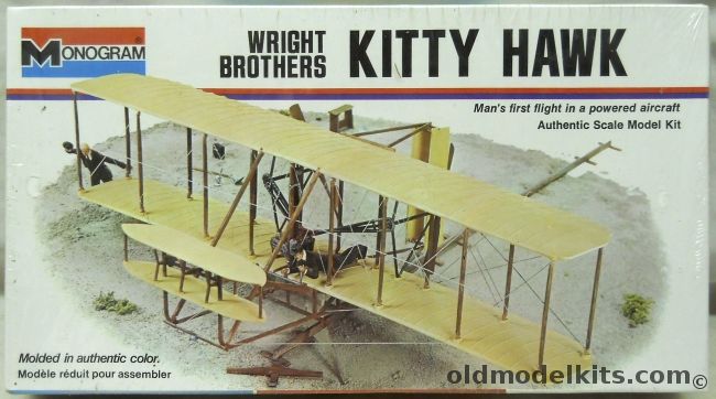 Monogram 1/40 Wright Brothers Kitty Hawk, 5300 plastic model kit