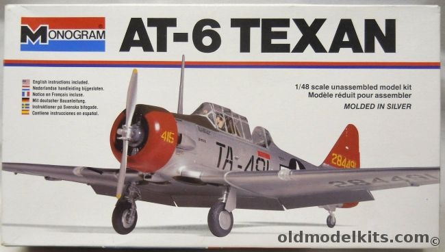 Monogram 1/48 AT-6 Texan Or US Navy SNJ, 5306 plastic model kit