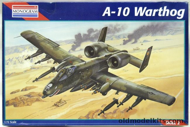 Monogram 1/72 A-10A Warthog - Thunderbolt II - USAF 23rd Tactical Fighter Wing England AFB Louisiana, 5430 plastic model kit