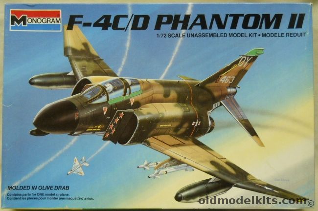 Monogram 1/72 F-4C/D Phantom II Steve Richie - (5 Kill Ace), 5439 plastic model kit