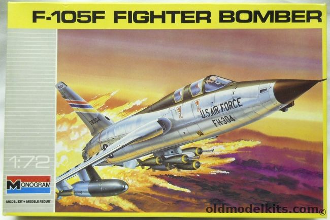 Monogram 1/72 F-105F Fighter Bomber - Thunderchief, 5450 plastic model kit