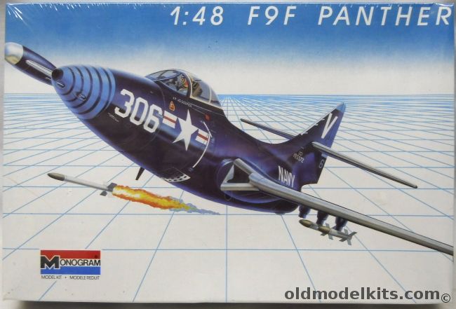 Monogram 1/48 F9F Panther - F9F A-5 - US Navy VF-113, 5456 plastic model kit