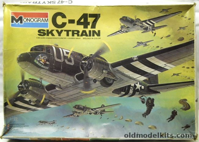 Monogram 1/48 C-47 Skytrain - RAF or USAAF - With Paratroopers - RAF or USAAF, 5603 plastic model kit