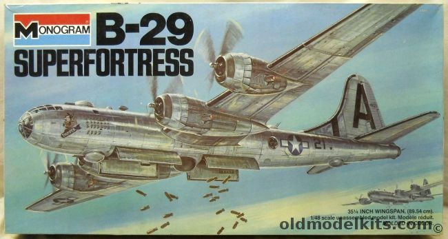 Monogram 1/48 B-29 Superfortress with Diorama Sheet - Enola Gay / Bockscar /  Thumper, 5700 plastic model kit
