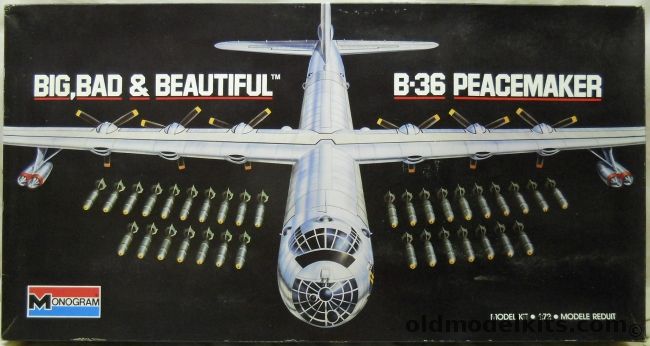 Monogram 1/72 B-36 or RB-36E Peacemaker - Big Bad and Beautiful Issue, 5707 plastic model kit