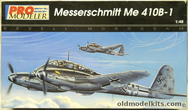 Monogram 1/48 Messerschmitt Me-410 B-1 Pro Modeler Issue - With Eduard Mask Set, 5936 plastic model kit